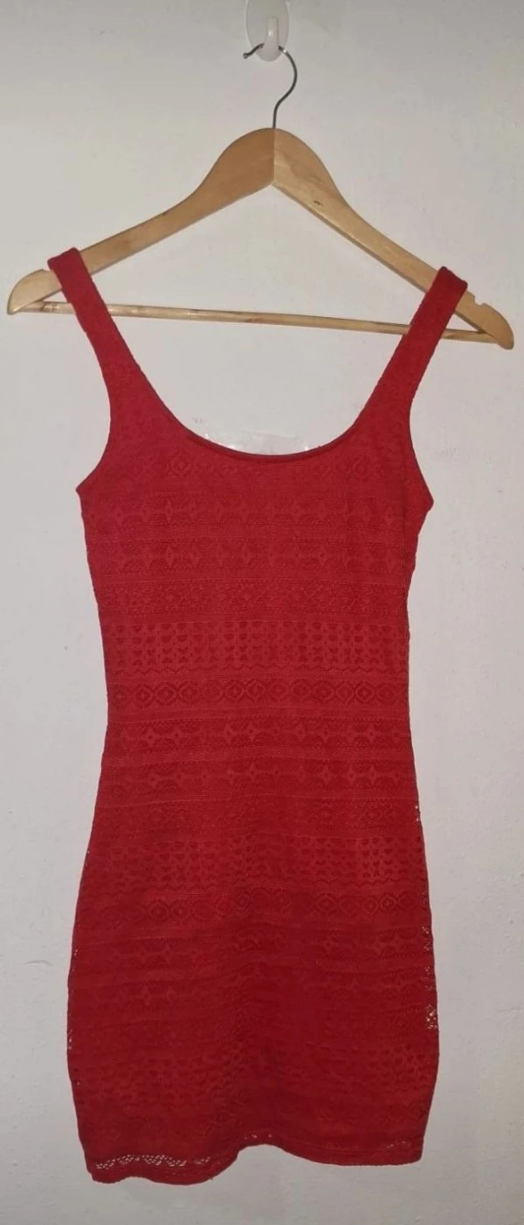 Robe rouge en dentelle Bershka édition limitée Y2K – photo 2